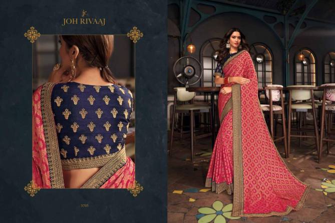 Joh Rivaaj 5701 Fancy Wedding Wear Heavy Latest Designer Embroidery Saree